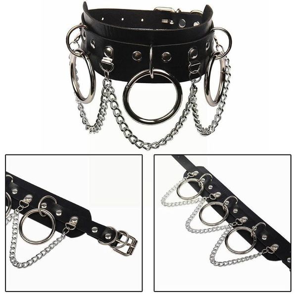 chains punk pu leather o-ring chain clavicle round rivet necklace studded for party birthday jewelry collar fashion gift, Silver
chains punk pu leather o-ring chain clavicle round rivet necklace studded for party birthday jewelry collar fashion gift, Silver