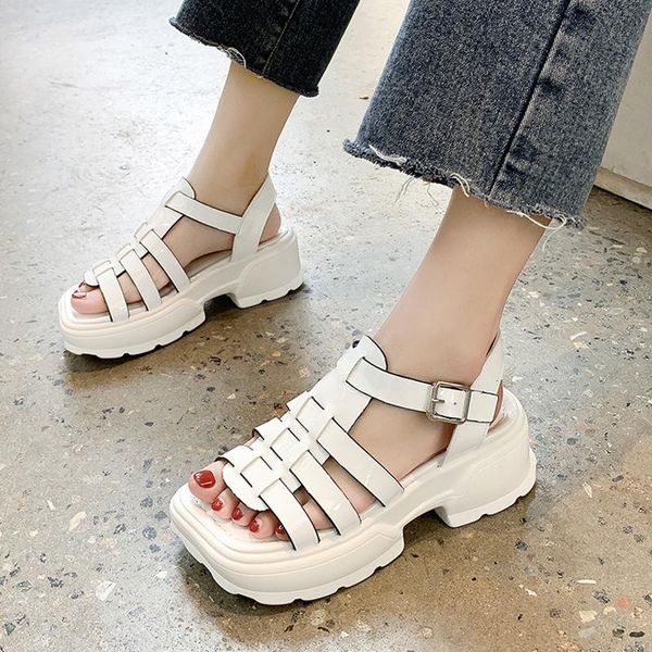 sandals roman female summer 2021 thick bottom square head non-slip sports casual beach shoes platform gladiator sandalias, Black
sandals roman female summer 2021 thick bottom square head non-slip sports casual beach shoes platform gladiator sandalias, Black