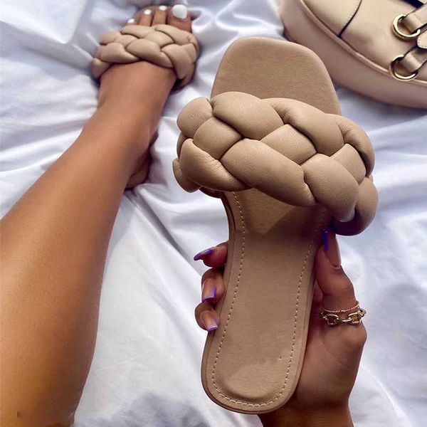 2021 fashion flat slippers women weave slides sandal ladies outdoor beach lady shoes woman home slippers female flip flops y0902, Black
2021 fashion flat slippers women weave slides sandal ladies outdoor beach lady shoes woman home slippers female flip flops y0902, Black