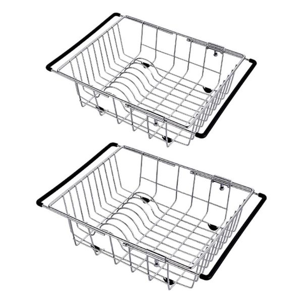 kitchen storage & organization stainless steel expandable dish drying rack over the sink non-slip cutlery bowl fruits vegetables utensil hol
kitchen storage & organization stainless steel expandable dish drying rack over the sink non-slip cutlery bowl fruits vegetables utensil hol