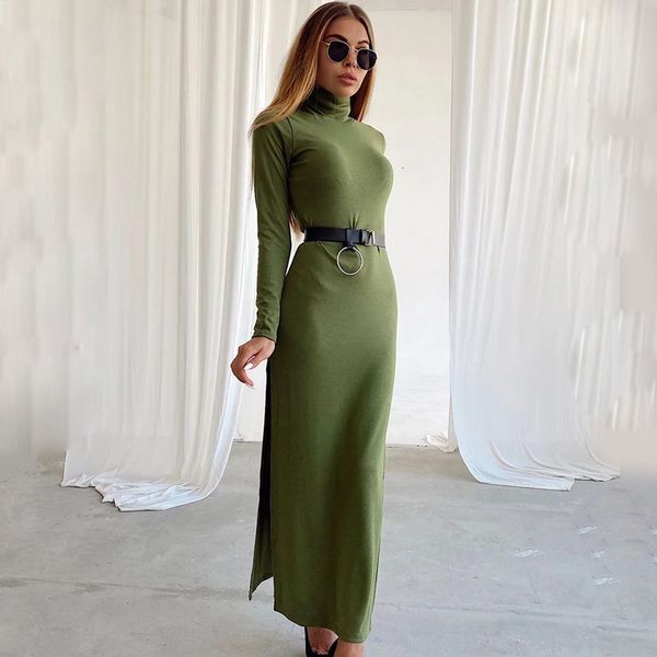 dresses casual turtlenteck solid long sleeve side split slim party derss autumn fashion women elegant dress, Black;gray
dresses casual turtlenteck solid long sleeve side split slim party derss autumn fashion women elegant dress, Black;gray