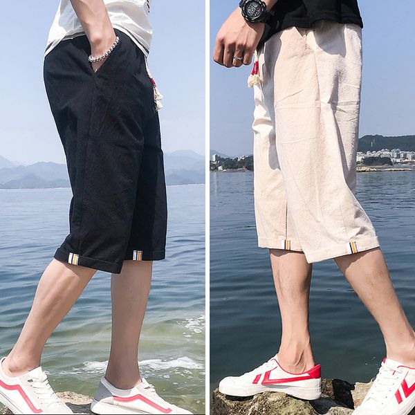 a 813 the new summer 2021 7 minutes of pants men's casual pants six points five beach shorts thin fashion pants in the summer, Blue
a 813 the new summer 2021 7 minutes of pants men's casual pants six points five beach shorts thin fashion pants in the summer, Blue