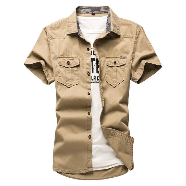 summer shirt men cotton turn down collar single breasted short sleeve shirts for mens plus size military uniform loose men's casual, White;black
summer shirt men cotton turn down collar single breasted short sleeve shirts for mens plus size military uniform loose men's casual, White;black