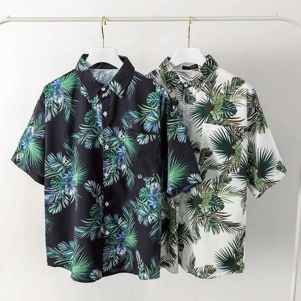 men's casual shirts shirthawaiian beach flower shirt short sleeve loose size slim ruffian coat men's wear yk0c, White;black
men's casual shirts shirthawaiian beach flower shirt short sleeve loose size slim ruffian coat men's wear yk0c, White;black