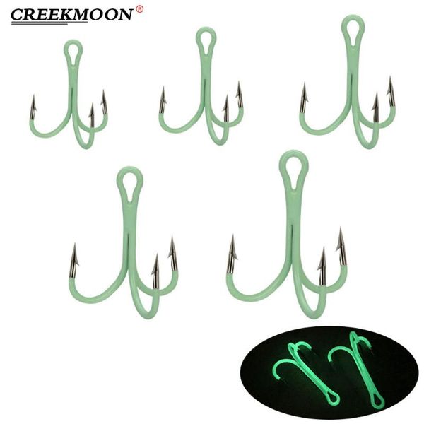 5pcs/bag luminous high carbon steel treble fishing hook barbed fishhooks triple hooks night bass cod lure sea tackle accessories
5pcs/bag luminous high carbon steel treble fishing hook barbed fishhooks triple hooks night bass cod lure sea tackle accessories