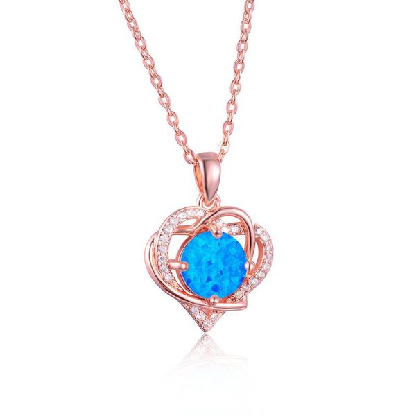 pendant necklaces cute female big round heart pendants boho rose gold wedding necklace blue white fire opal for women, Silver
pendant necklaces cute female big round heart pendants boho rose gold wedding necklace blue white fire opal for women, Silver