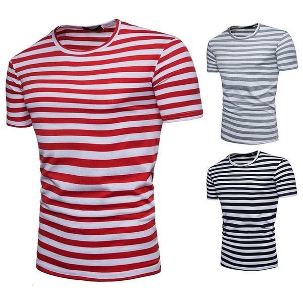men's t-shirts foreign trade summer style short-sleeved t-shirt striped round neck slim big size fashion trend 1101q08 vuan, White;black
men's t-shirts foreign trade summer style short-sleeved t-shirt striped round neck slim big size fashion trend 1101q08 vuan, White;black