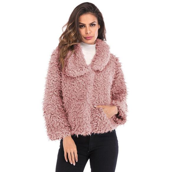 women's fur & faux winter fashion lapel hairy female coat multi-color large size warm wild short jacket tide, Black
women's fur & faux winter fashion lapel hairy female coat multi-color large size warm wild short jacket tide, Black