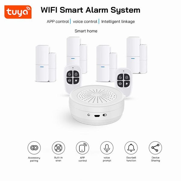 smart home control 2.4hz wifi wireless door and window alarm kit device sharing/built-in siren/doorbell function system security
smart home control 2.4hz wifi wireless door and window alarm kit device sharing/built-in siren/doorbell function system security