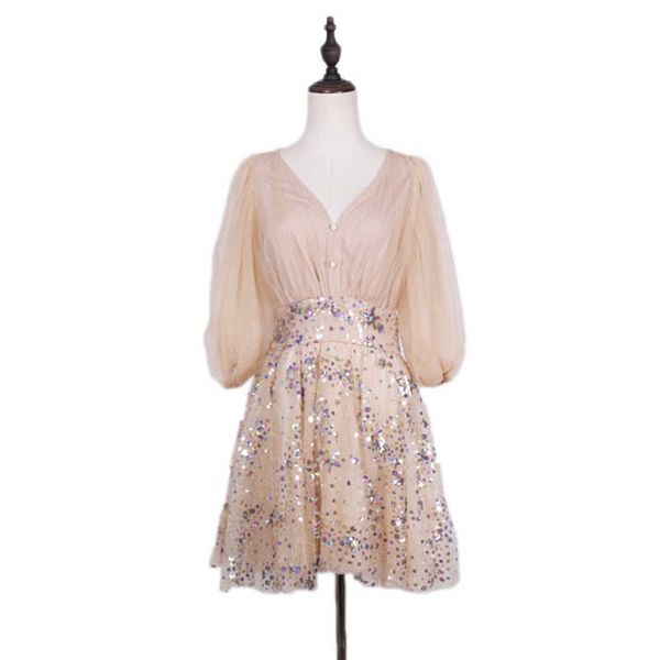 perhaps u apricot v neck mesh sequin embroidery mini party dress women spring lantern sleeve short dress empire dress d1075 210529, Black;gray
perhaps u apricot v neck mesh sequin embroidery mini party dress women spring lantern sleeve short dress empire dress d1075 210529, Black;gray