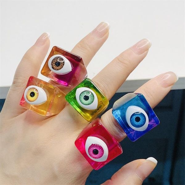 cluster rings goth harajuku evils eye aesthetic y2k for women 90s vintage colorful acrylic fashion jewelry christmas gifts korea, Golden;silver
cluster rings goth harajuku evils eye aesthetic y2k for women 90s vintage colorful acrylic fashion jewelry christmas gifts korea, Golden;silver