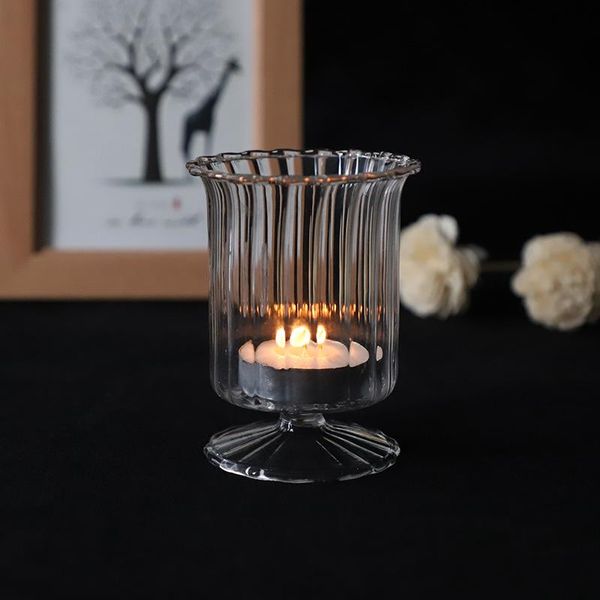 candle holders creative windproof holder wedding romantic decoration geometric glass transparent cup
candle holders creative windproof holder wedding romantic decoration geometric glass transparent cup