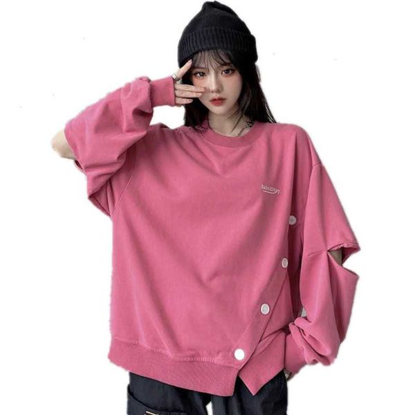women's hoodies & sweatshirts autumn women hollow out long sleeve pullover oblique buttons irregular hem loose sweatshirt harajuku fash, Black
women's hoodies & sweatshirts autumn women hollow out long sleeve pullover oblique buttons irregular hem loose sweatshirt harajuku fash, Black