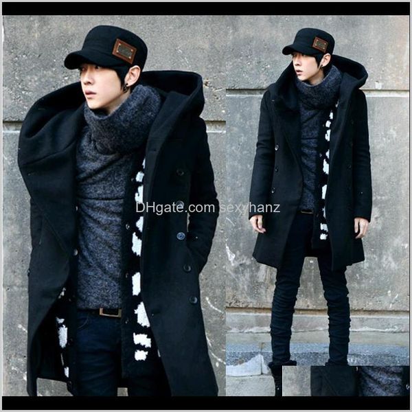 blends outerwear & coats clothing apparel drop delivery 2021 fashion winter mens pea with hood double breasted long wool trench coat men ove, Black
blends outerwear & coats clothing apparel drop delivery 2021 fashion winter mens pea with hood double breasted long wool trench coat men ove, Black