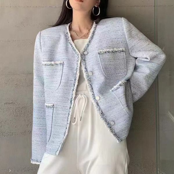 women's jackets vintage tweed jacket, plain female casual wool jacket 3exn, Black;brown
women's jackets vintage tweed jacket, plain female casual wool jacket 3exn, Black;brown