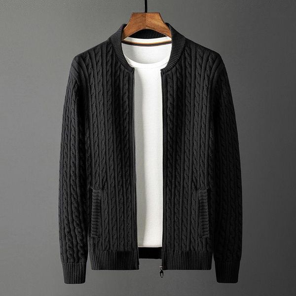 men's sweaters 2021 spring autumn mens standing collar jackets men slim fit casual cardigan coats male plus size solid knitted outwear, White;black
men's sweaters 2021 spring autumn mens standing collar jackets men slim fit casual cardigan coats male plus size solid knitted outwear, White;black