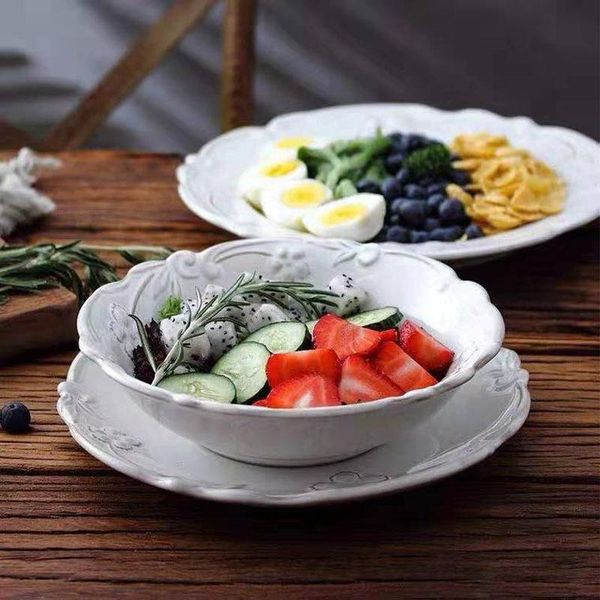 dishes & plates french retro ceramic western plate creative floating sculpture flower ox row household rice bowl vegetable 
dishes & plates french retro ceramic western plate creative floating sculpture flower ox row household rice bowl vegetable