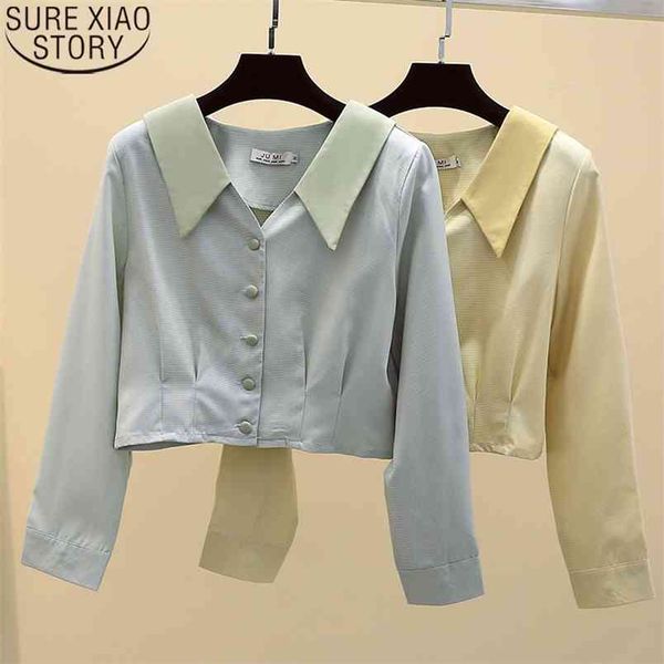 korean fashion doll collar all-match long sleeve shirt autumn women shirts temperament ladies polyester clothes 11060 210506, White
korean fashion doll collar all-match long sleeve shirt autumn women shirts temperament ladies polyester clothes 11060 210506, White