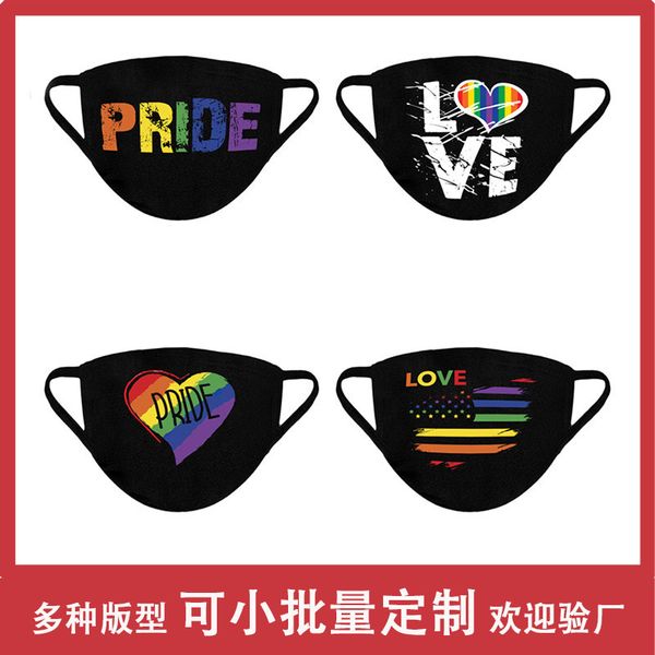 custom logo gay rainbow flag 3d printed sunscreen black cotton mask
custom logo gay rainbow flag 3d printed sunscreen black cotton mask
