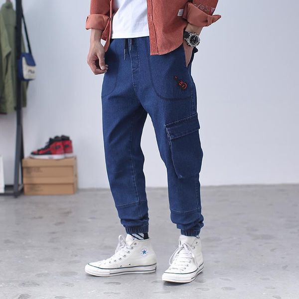 men's jeans latest design denim pants male pockets stretch pencil casual plain trousers fashion mens slim fit, Blue
men's jeans latest design denim pants male pockets stretch pencil casual plain trousers fashion mens slim fit, Blue
