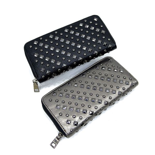 classic explosion style cool punk style rivet pu leather long wallet clutch casual wallets card holder, Red;black
classic explosion style cool punk style rivet pu leather long wallet clutch casual wallets card holder, Red;black