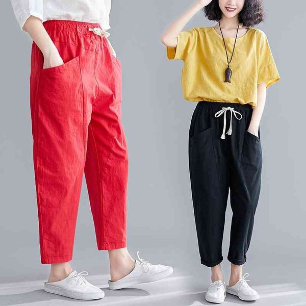 women's pants & capris harem summer cotton linen vintage oversize loose solid elastic high waisted trousers streetwear women l3tj, Black;white
women's pants & capris harem summer cotton linen vintage oversize loose solid elastic high waisted trousers streetwear women l3tj, Black;white