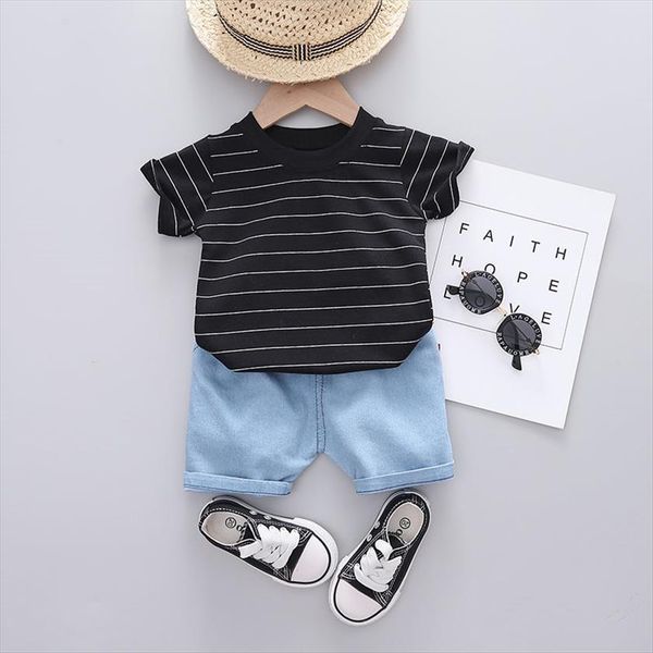 cotton summer baby children shorts denim pants suit t shirt todder boy girl kids strips cartoon cute clothes stuff 0, White
cotton summer baby children shorts denim pants suit t shirt todder boy girl kids strips cartoon cute clothes stuff 0, White
