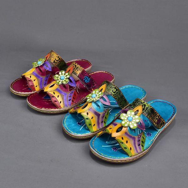 slippers bohemian comfortable sandal woman size 42 summer 2021 flat women genuine leather flowers lady slides shoes, Black
slippers bohemian comfortable sandal woman size 42 summer 2021 flat women genuine leather flowers lady slides shoes, Black