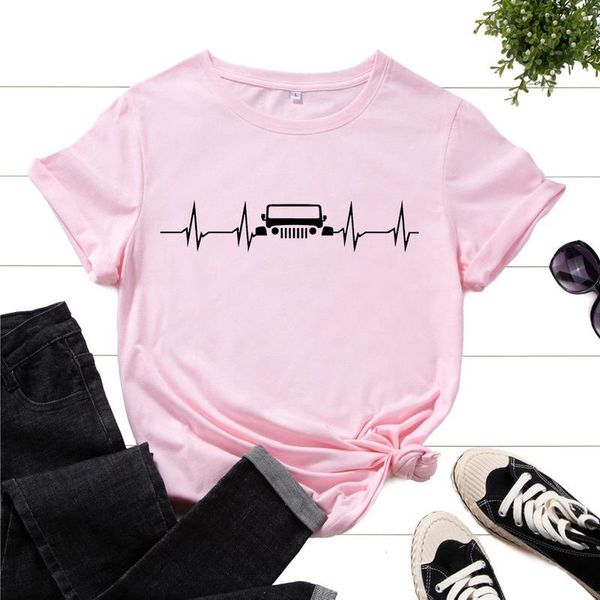 women's t-shirt cotton 100% t shirt summer women short sleeve car ecg print casual vintage loose clothes female graphic regular o-neck, White
women's t-shirt cotton 100% t shirt summer women short sleeve car ecg print casual vintage loose clothes female graphic regular o-neck, White