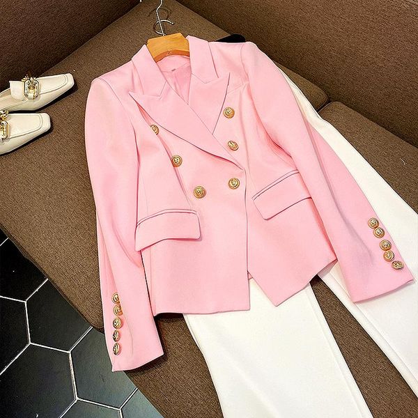 women's suits & blazers office lady double-breasted suit jacket women pink jackets for 2021 autumn korea style blazer clothing sl002, White;black
women's suits & blazers office lady double-breasted suit jacket women pink jackets for 2021 autumn korea style blazer clothing sl002, White;black