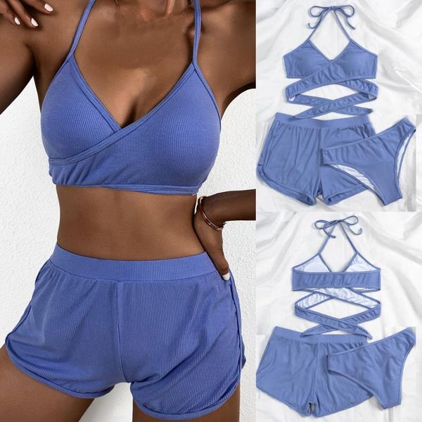 one-piece suits 2021 summer blue bikini set swimwear women cross bandage ribbed bathing suit swimsuit female bikinis shorts biquini
one-piece suits 2021 summer blue bikini set swimwear women cross bandage ribbed bathing suit swimsuit female bikinis shorts biquini