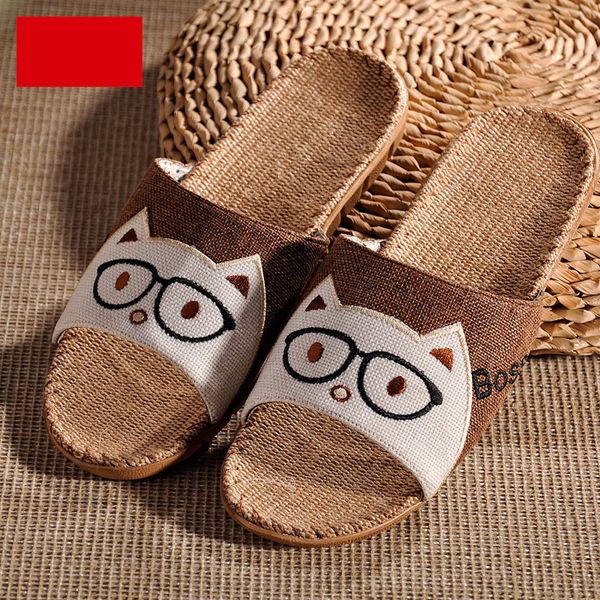 men women slippers summer flip flop shoes couple hemp cute cartoon fashion non-slip flat indoor casual house slides, Black
men women slippers summer flip flop shoes couple hemp cute cartoon fashion non-slip flat indoor casual house slides, Black