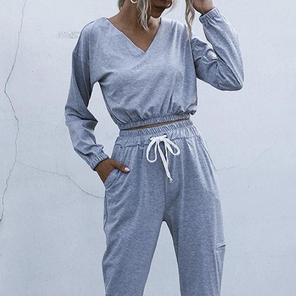 women's two piece pants women pant sets casual set slim long sleeve v neck cropped drawstring suits solid grey matching, White
women's two piece pants women pant sets casual set slim long sleeve v neck cropped drawstring suits solid grey matching, White