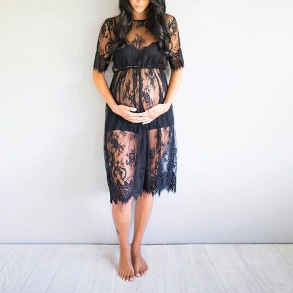 fashion maternity dress women's black short sleeve o neck lace pography shoot pregnancy summer daily clothes dresses, White
fashion maternity dress women's black short sleeve o neck lace pography shoot pregnancy summer daily clothes dresses, White