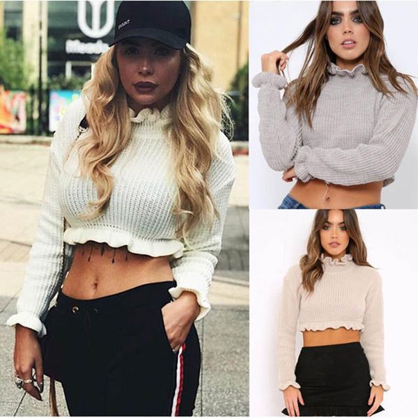 women's sweaters sweater long sleeve navel exposed short for streetwear patchwork design o-neck solid slim lady autumn, White;black
women's sweaters sweater long sleeve navel exposed short for streetwear patchwork design o-neck solid slim lady autumn, White;black