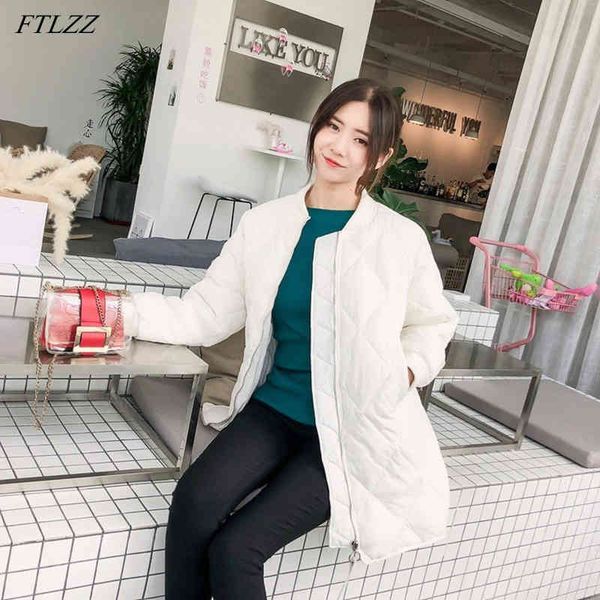 winter 90% white duck down jacket coat elegant women baseball collar outwear casual loose solid long 210423, Black
winter 90% white duck down jacket coat elegant women baseball collar outwear casual loose solid long 210423, Black