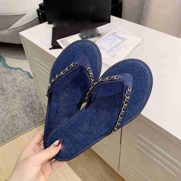 summer women slippers flats solid chain flip flop denim beach ladies shoes outside casual luxury designer zapatillas mujer, Black
summer women slippers flats solid chain flip flop denim beach ladies shoes outside casual luxury designer zapatillas mujer, Black