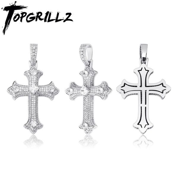 rillz 2020 new cross pendant iced out necklace full micro pave cubic zirconia pendant hip hop fashion jewelry gift for men x0509, Black
rillz 2020 new cross pendant iced out necklace full micro pave cubic zirconia pendant hip hop fashion jewelry gift for men x0509, Black