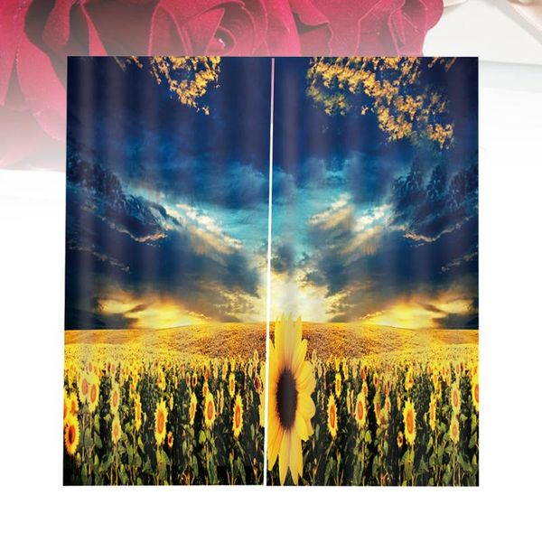 1pc 140x100cm polyester curtain sunflower printing waterproof decorative with hook circle for el home & drapes
1pc 140x100cm polyester curtain sunflower printing waterproof decorative with hook circle for el home & drapes