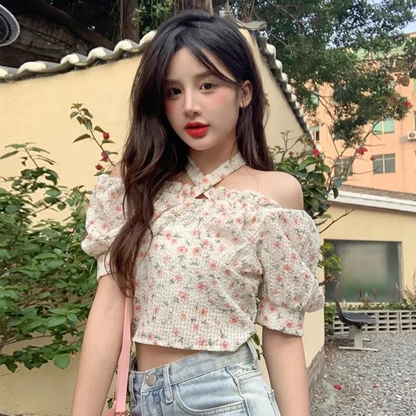 women's t-shirt summer floral chiffon shirt female sweet cute kawaii sleeveless strapless one-shoulder clothes vintage brandy size, White
women's t-shirt summer floral chiffon shirt female sweet cute kawaii sleeveless strapless one-shoulder clothes vintage brandy size, White