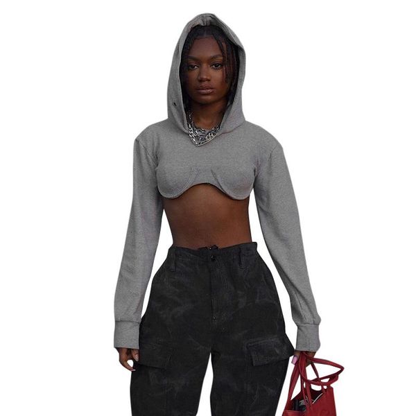 women's hoodies & sweatshirts fashion womens clothing 2021 autumn solid hooded casual long sleeve short pullover women donsignet, Black
women's hoodies & sweatshirts fashion womens clothing 2021 autumn solid hooded casual long sleeve short pullover women donsignet, Black