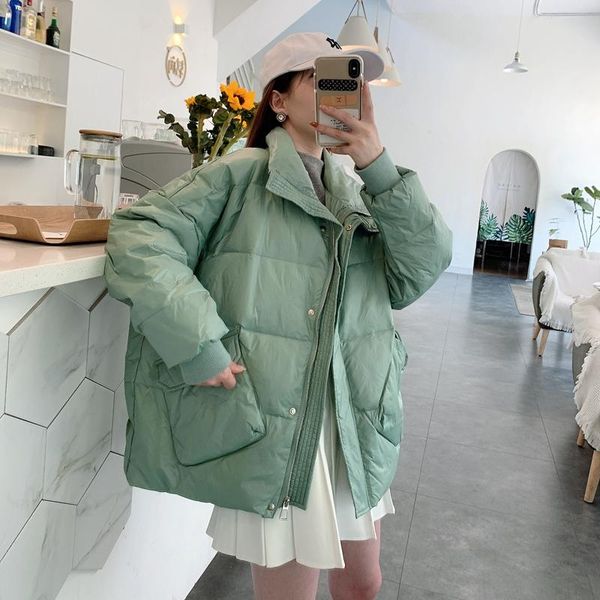 women's down & parkas stand collar bread coat 2021 autumn winter women warm thicken white duck jacket female casual loose oversize outw, Black
women's down & parkas stand collar bread coat 2021 autumn winter women warm thicken white duck jacket female casual loose oversize outw, Black