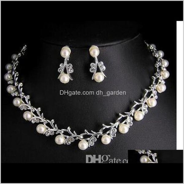 & sets unique tyle crystal pearl bridal necklace and earrings jewelry set drop delivery 2021 xbnay, Silver
& sets unique tyle crystal pearl bridal necklace and earrings jewelry set drop delivery 2021 xbnay, Silver