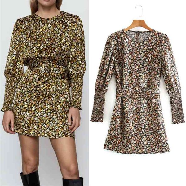 yellow floral print mini dress women fall winter elastic cuff puff long sleeve belt ladies elegant es 210519, Black;gray
yellow floral print mini dress women fall winter elastic cuff puff long sleeve belt ladies elegant es 210519, Black;gray