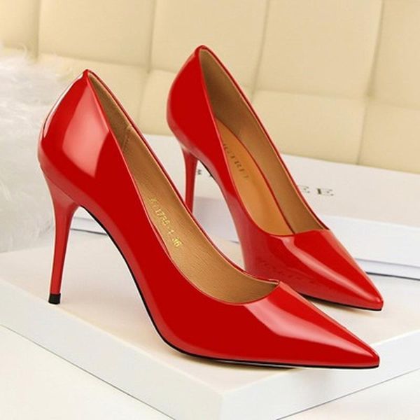 dress shoes 2021 patent leather woman pumps high heels stiletto .5 cm wedding bridal, Black
dress shoes 2021 patent leather woman pumps high heels stiletto .5 cm wedding bridal, Black