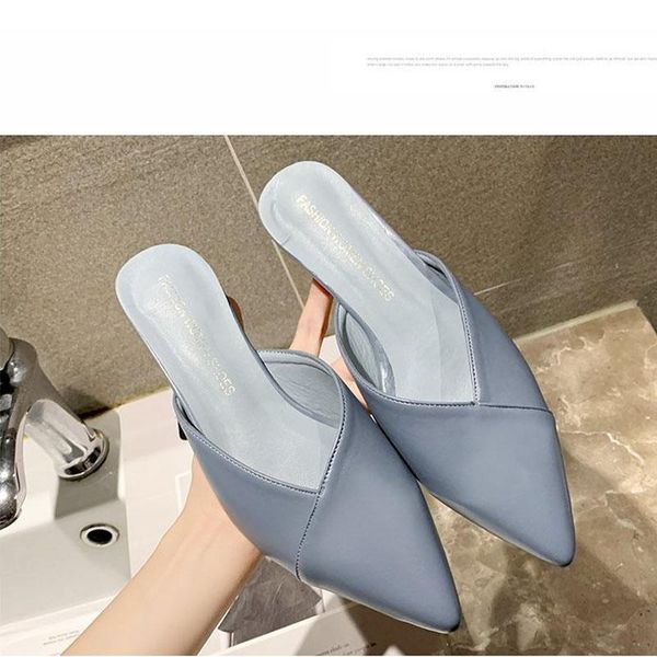 slippers women's shoes summer pointed toe baotou wear half tow ladies wine glasses with sandals elegant beach 2021, Black
slippers women's shoes summer pointed toe baotou wear half tow ladies wine glasses with sandals elegant beach 2021, Black