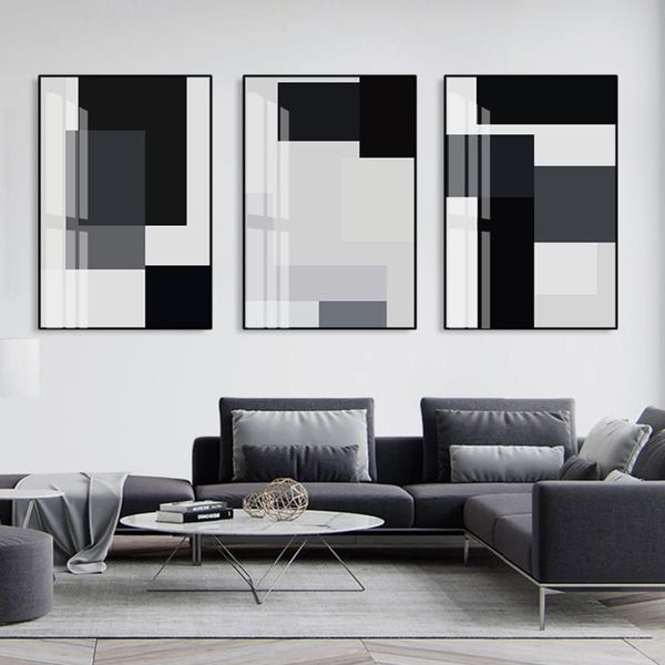 abstract black white block geometric canvas painting wall art poster print pictures for living room home decoration interior paintings
abstract black white block geometric canvas painting wall art poster print pictures for living room home decoration interior paintings
