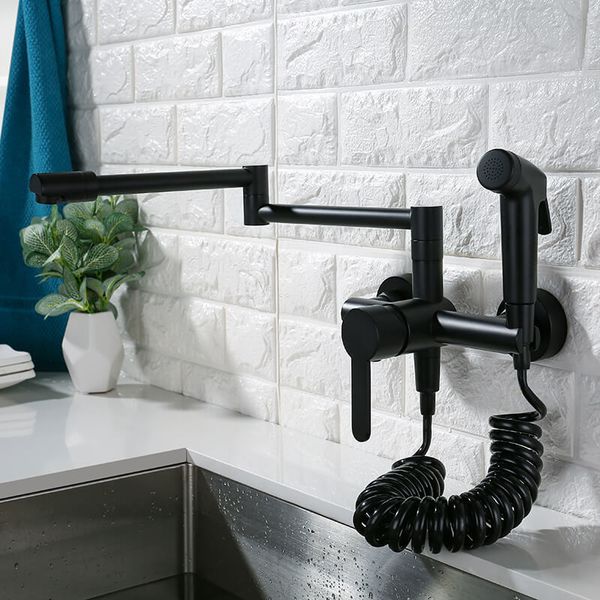 kitchen faucets fodable solid brass sink mixer tap & cold wall mounted with spray gun rotating 6vzn
kitchen faucets fodable solid brass sink mixer tap & cold wall mounted with spray gun rotating 6vzn