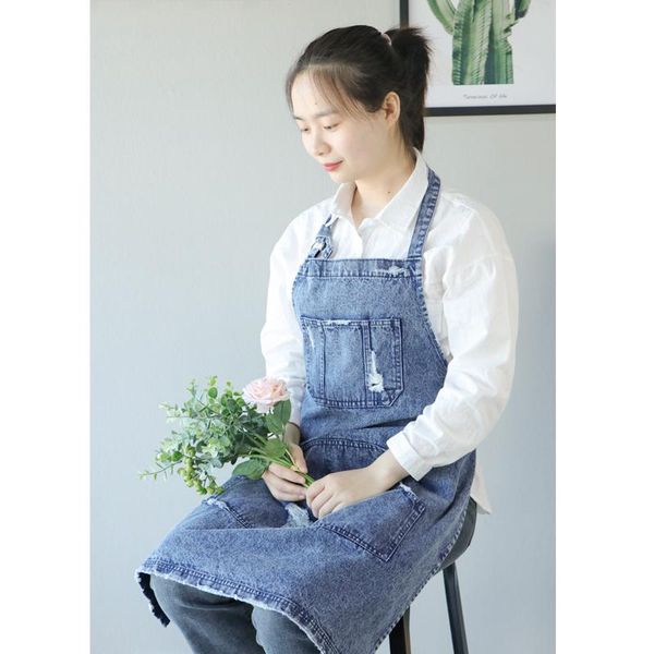 aprons fashion personality ripped denim work apron for women men chef kitchen cooking hairdressing hairdresser floral adults
aprons fashion personality ripped denim work apron for women men chef kitchen cooking hairdressing hairdresser floral adults