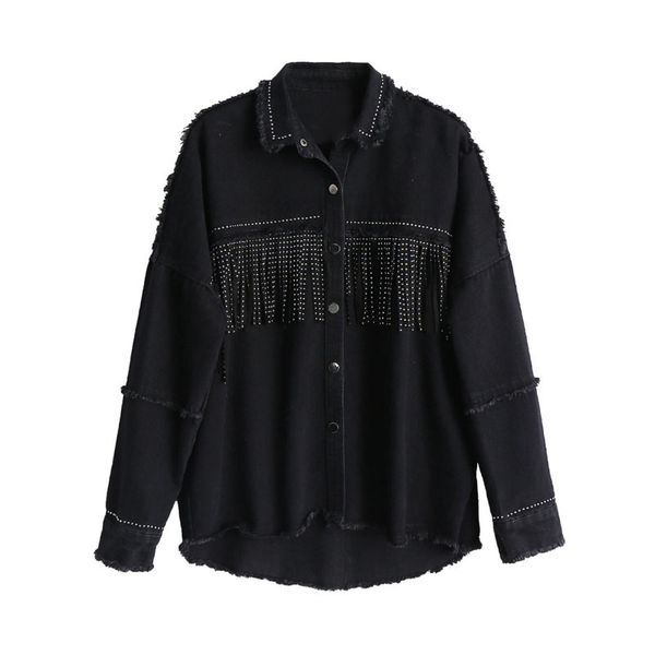vintage chic black beaded tassel oversized jackets women fashion single breasted long sleeve coats girls chic streetwear, Black;brown
vintage chic black beaded tassel oversized jackets women fashion single breasted long sleeve coats girls chic streetwear, Black;brown